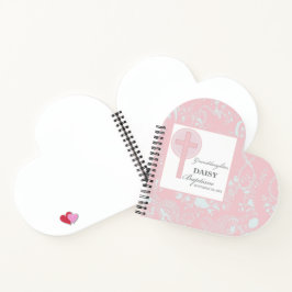 Taufe Großtochter Pink Lace Personalisiert Notizblock