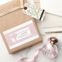 Taufe Großtochter Pink Lace Personalisiert Rechteckiger Aufkleber