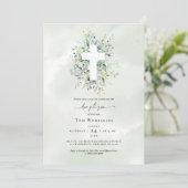 Taufe Grünen Einladung (Stehend Vorderseite)