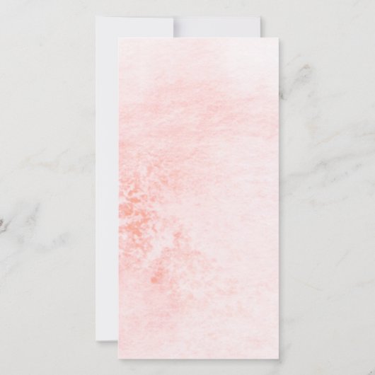 Taufe Gunst, Taufe für Mädchen Lesezeichen Dankeskarte (Rückseite)