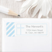Taufe, heilige Kommune | Blue Cross Address Label (Insitu)