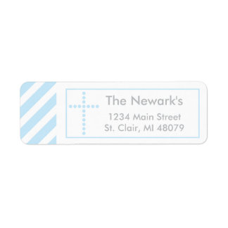 Taufe, heilige Kommune | Blue Cross Address Label