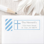 Taufe, heilige Kommune | Blue Cross Address Label (Insitu)