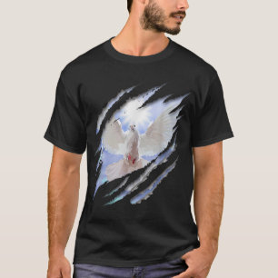 Taufe Heiliger Geist White Dove getauft Christlich T-Shirt