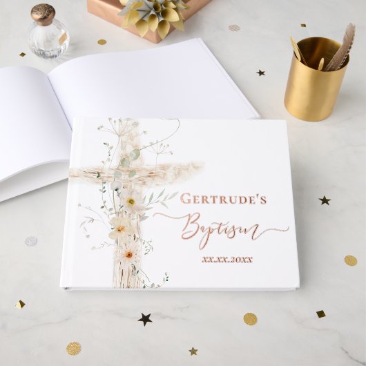 Taufe Heiligkreuz Gästebuch (Vorderseite offen)