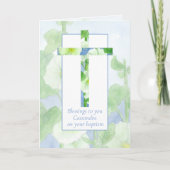 Taufe Herzlichen Glückwunsch Galatians Bible Verse Karte (Vorderseite)