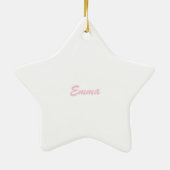 Taufe Herzlichen Glückwunsch Rosa Kind Gottes Keramikornament (Hinten)