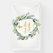 Taufe Hintergrund Dekorationen Mädchen Junge Gott Banner (Vertikal)