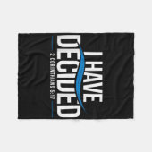 Taufe I habe beschlossen, getauft _1 Fleecedecke (Vorderseite (Horizontal))