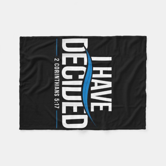 Taufe I habe beschlossen, getauft _1 Fleecedecke (Vorderseite (Horizontal))