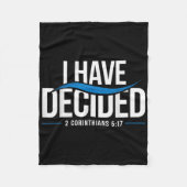 Taufe I habe beschlossen, getauft _1 Fleecedecke (Vorderseite)