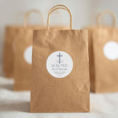 Taufe im Spanisch Simple Bautizo Cross und in den Runder Aufkleber