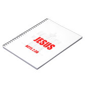 Taufe in Jesus Name handelt 238 Taufe Jesus nur Notizblock (Linke Seite)