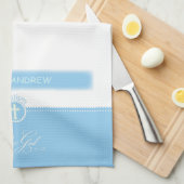 Taufe, Individuelle Name, Blaues Kind Gottes Küchentuch (Viertel Falte)