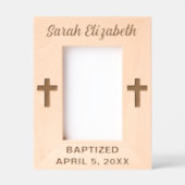 Taufe Individuelle Name und Datum Geätzte Rahmen (Vorderseite)