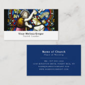 Taufe Jesu, Christentum, Religiöse Visitenkarte (Vorne/Hinten)