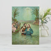 Taufe Jesu Christi Dankeskarte (Stehend Vorderseite)