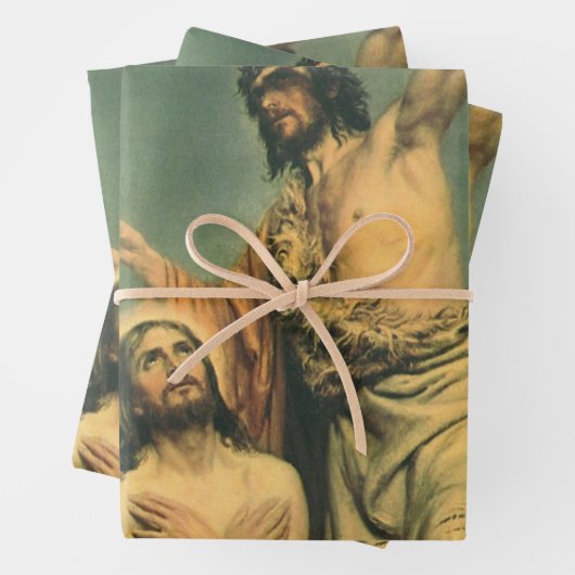 Taufe Jesu Christi durch Johannes den Täufer Geschenkpapier Set (Beispiel)