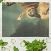 Taufe Jesu Christi durch Johannes den Täufer Geschirrtuch (Gefaltet)