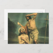 Taufe Jesu Christi durch Johannes den Täufer Postkarte (Vorne/Hinten)
