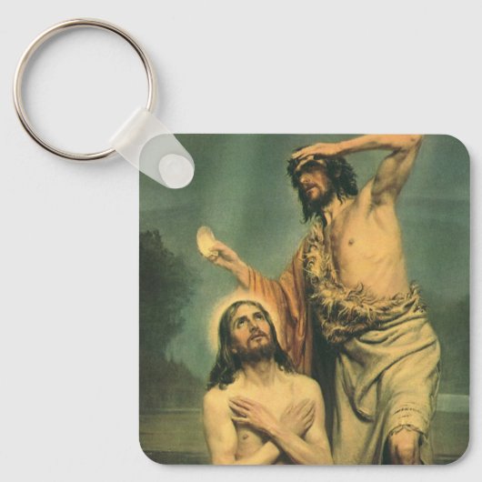 Taufe Jesu Christi durch Johannes den Täufer Schlüsselanhänger (Vorderseite)
