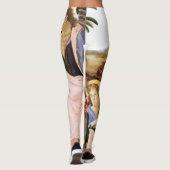Taufe Jesu Christi durch Leonardo da Vinci Leggings (Rückseite)