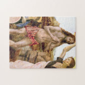 Taufe Jesu Christi durch Leonardo da Vinci Puzzle (Horizontal)