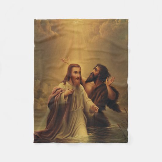 Taufe Jesu Christi Fleecedecke (Vorderseite)
