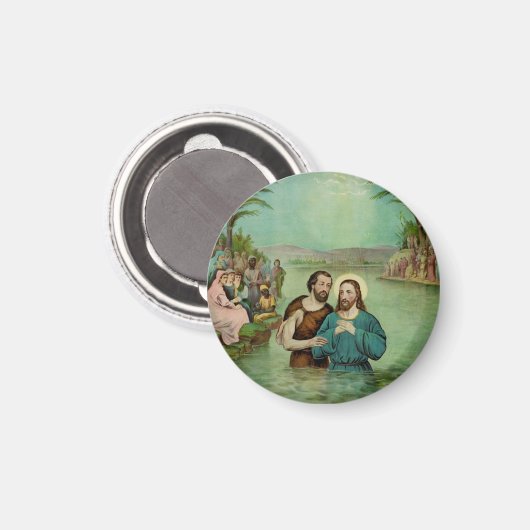 Taufe Jesu Christi Magnet (Vorderseite/Rückseite)