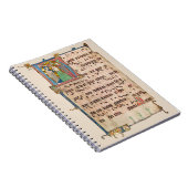Taufe Jesu Christi Mittelalterliches Chant Manuskr Notizblock (Rechte Seite)