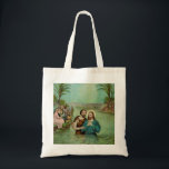 Taufe Jesu Christi Tragetasche<br><div class="desc">Die Taufe Jesu,  die rituelle Reinigung Jesu mit Wasser durch Johannes den Täufer,  war ein wichtiges Ereignis,  das in den drei synoptischen Evangelien des Neuen Testaments beschrieben wurde.</div>