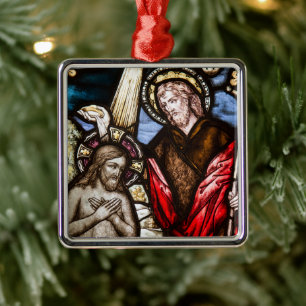 Taufe Jesu Ornament Aus Metall
