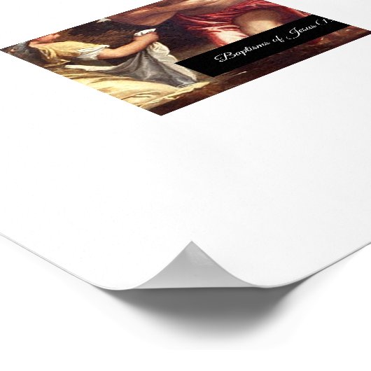 Taufe Jesu Poster (Ecke)