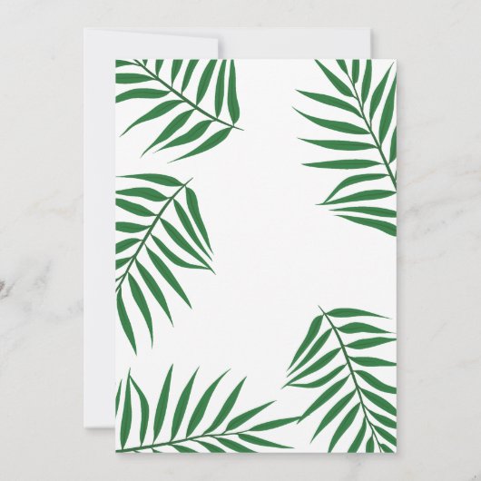 Taufe Jungle Safari Einladung (Rückseite)