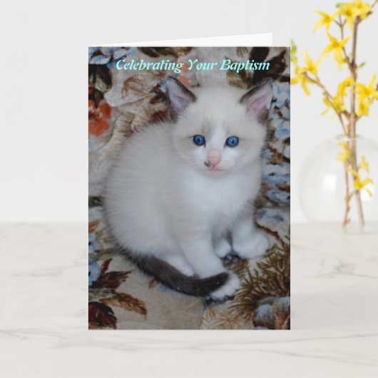 Taufe Karte (Gelbe Blume)