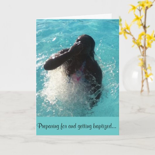 Taufe Karte (Gelbe Blume)