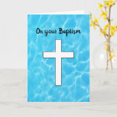 Taufe Karte (Gelbe Blume)