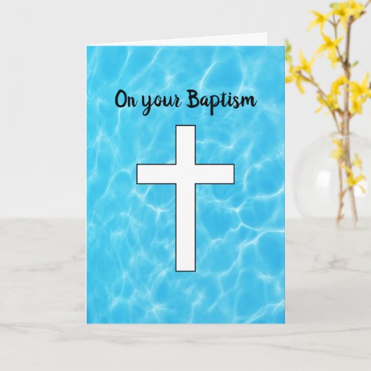 Taufe Karte (Gelbe Blume)