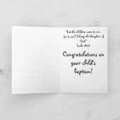 Taufe-Karte Karte (Innenseite)