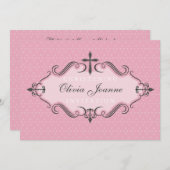 TAUFE LÄDT: EIN: viva 8L Einladung (Vorne/Hinten)