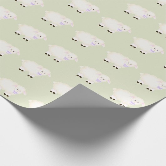 Taufe-Lamm Geschenkpapier (Ecke)