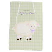 Taufe-Lamm Mittlere Geschenktüte (Rückseite)