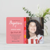 Taufe LDS Girl geometrische Fun Circles Einladung (Stehend Vorderseite)