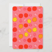 Taufe LDS Girl geometrische Fun Circles Einladung (Rückseite)