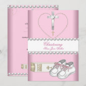 Taufe Mädchen Rosa Weiß (Vorne/Hinten)