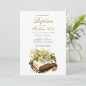 Taufe mit Bibel Einladung (Stehend Vorderseite)