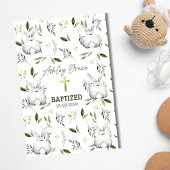 Taufe mit Cross, Bunny Fleece Blanket