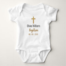 Taufe mit Cross Keepake Baby Bodysuit