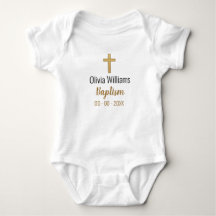 Taufe mit Cross Keepake Baby Bodysuit