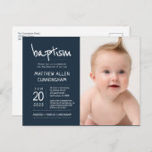 Taufe | Modern + Einladungen für Fotos (Vorne/Hinten)